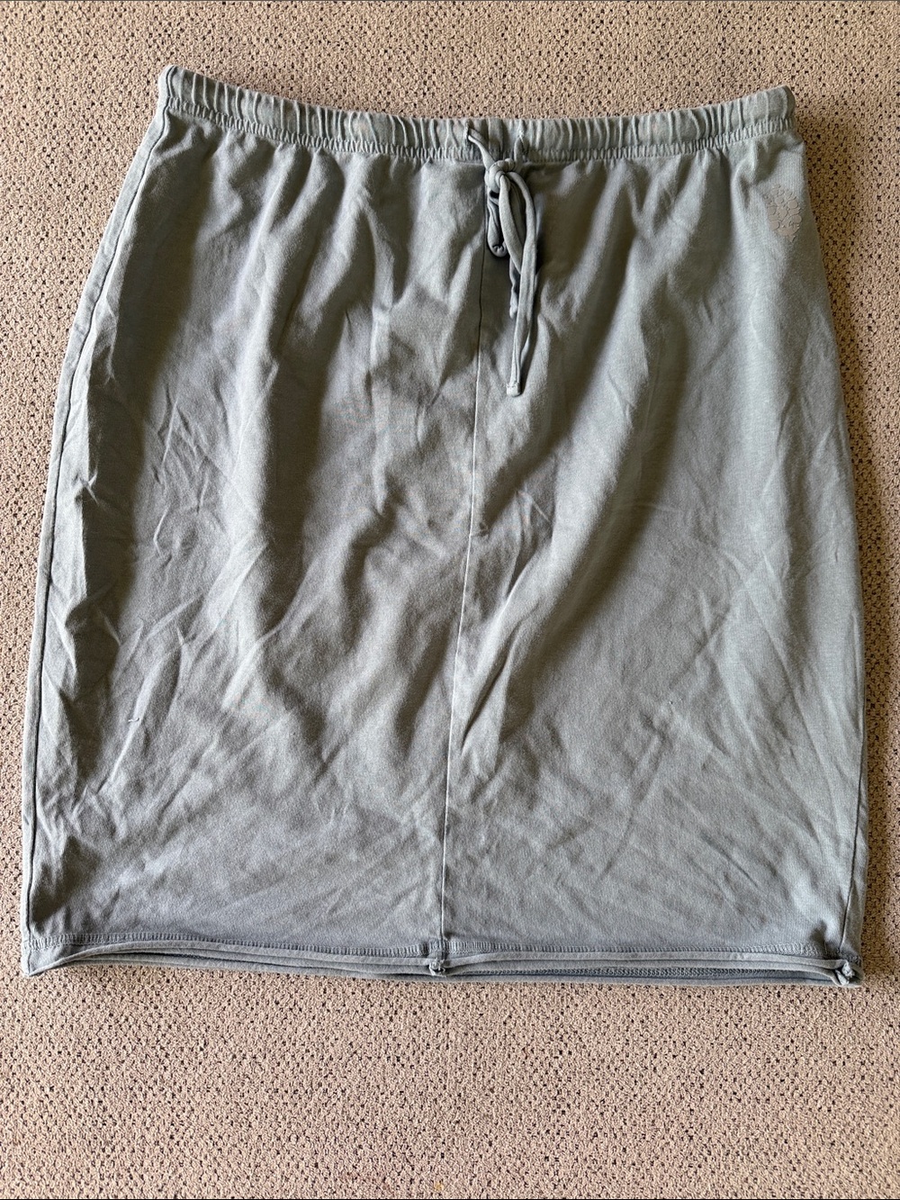 Free People Mini Skirt in Sage Green